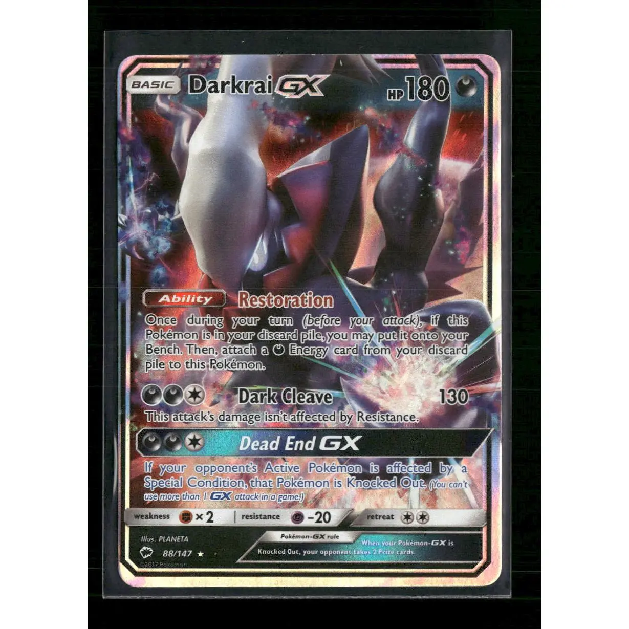 SM - Burning Shadows Darkrai GX #88/147