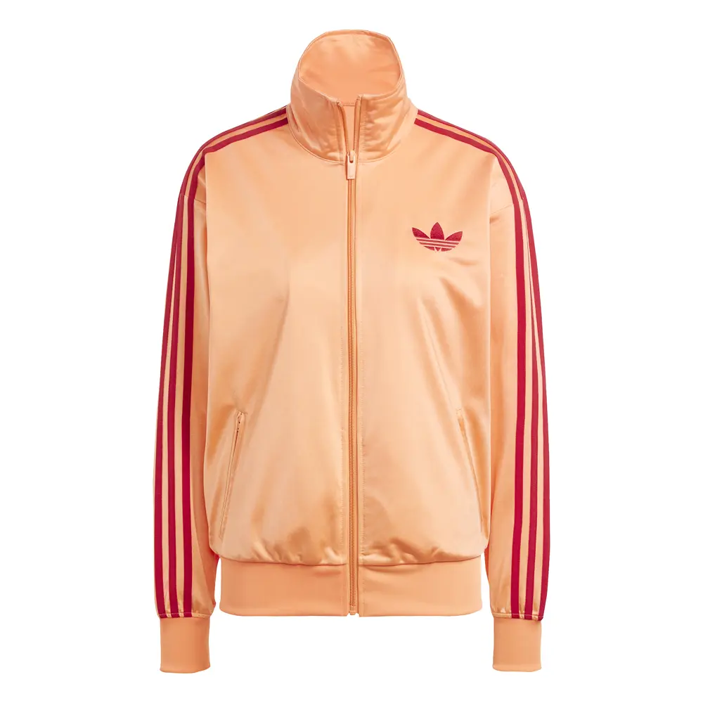 adidas Womens Adicolor Classic Firebird Loose Athletic Outerwear Casual - Orange adidas Womens Adicolor Classic Firebird Loose Athletic Outerwear Casual - Orange