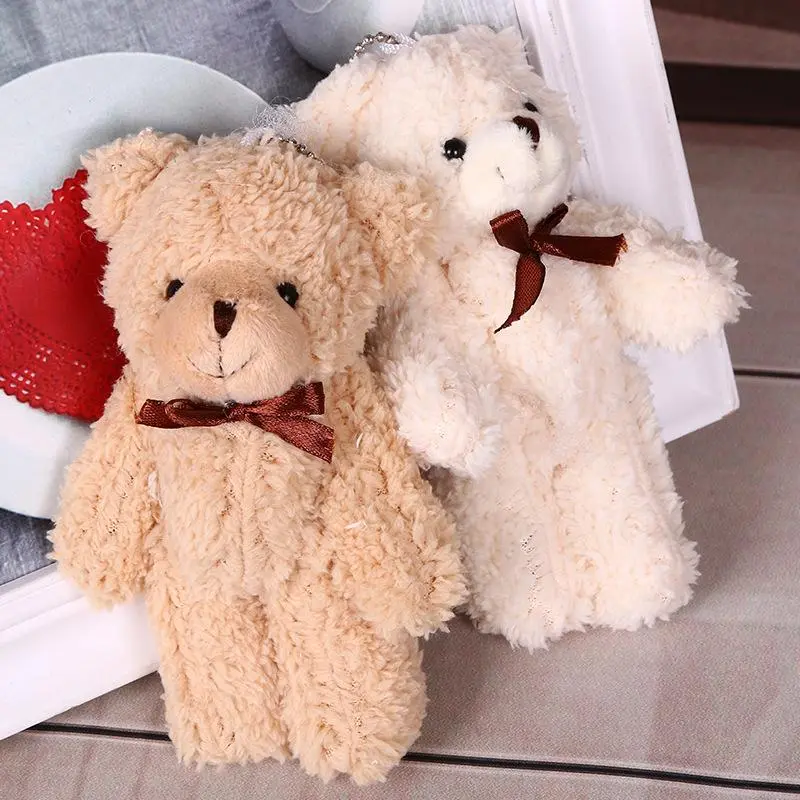 14cm Joint Teddy Bears Stuffed Plush Mini Bear Plush Pendant Cute Car Ornament Anime Car Accessories for Girls Automobile Decor 2026 Decoration for your cars
