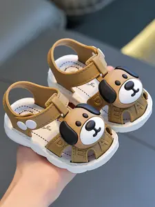 Open-Toe Sandals New Summer Unisex Baby Cartoon Cute Walking Shoes Non-Slip Soft Sole Indoor Outdoor Beach Shoes