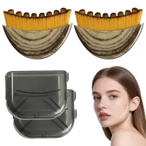 Face Lymphatic Contour Brush for Jawline & Chin Sculpting Dry Brushing Massager for Lymphatic Drainage & Facial Fatigue Relief Ergonomically Designed to Fit The Skin Precisely