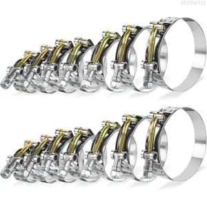T-Bolt Hose Clamp Set, 14 count Heavy-Duty Turbo Intake Radiator Hose Clamps, 304 Stainless Steel, Sizes 1" (32-37mm) to 3" (83-91mm)XXSTYOUT12