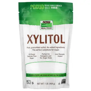 NOW Foods Real Food, Xylitol, 1 lb (454 g)