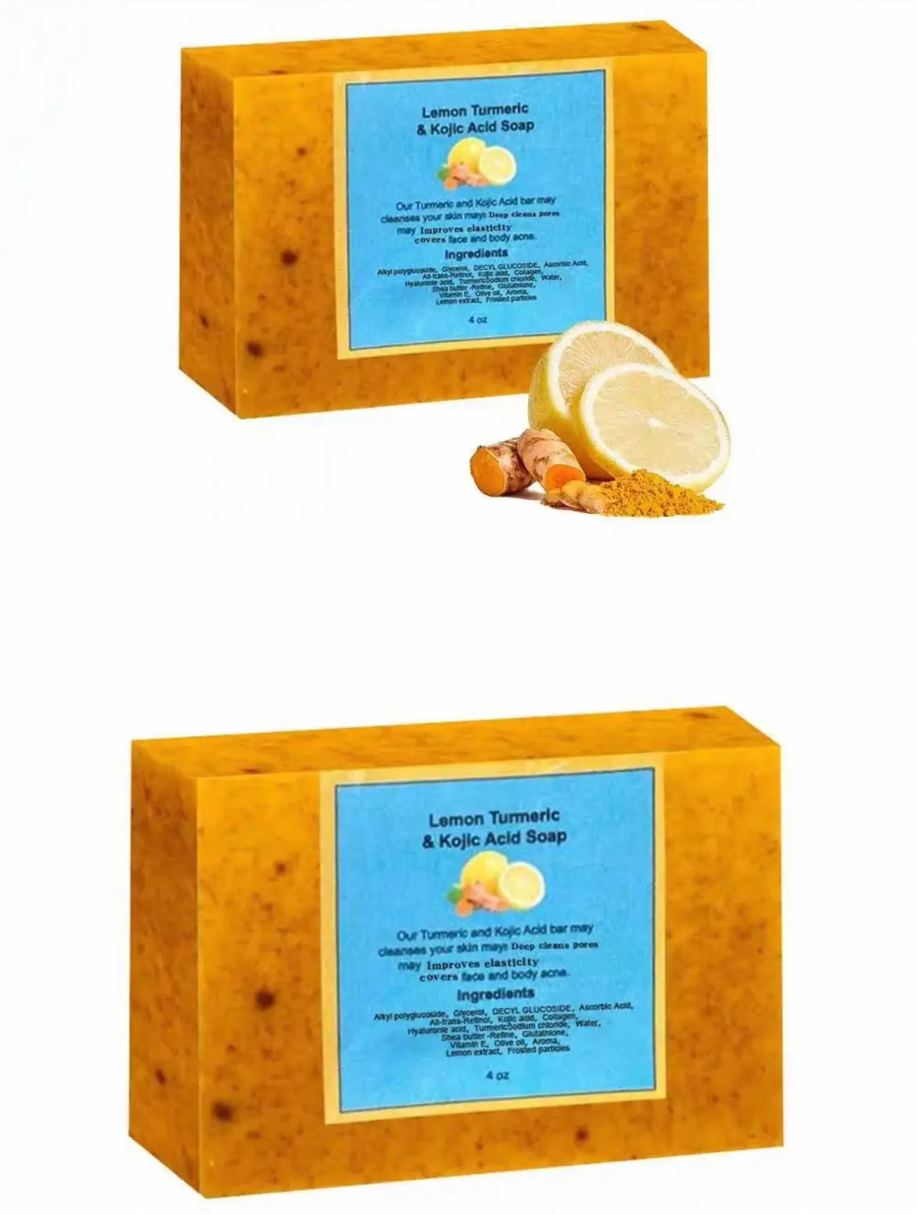 Addyskincare Turmeric & Kojic AcidBrightening Soap, Dark Spot Remover andglowing skin soap