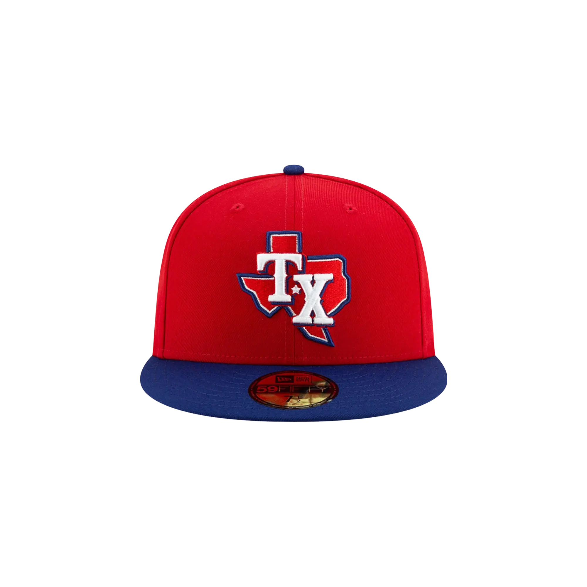 59FIFTY Texas Rangers Alt3 On-Field Authentic Fitted Hat "Red / Blue - Brim" NE1033