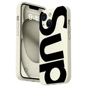 Straight Edge Letter SUP Pattern, Shockproof Full Camera Protection Durable Slim Silicone Case Phone Case for iPhone 16 15 14 Pro/Pro Max/Plus, 13 12 11 Pro/Pro Max, XS Max XS X