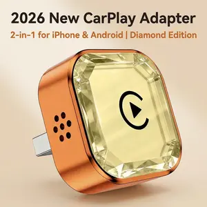 2026 New Wireless CarPlay Adapter for iPhone/Android 2-in-1 Dongle | Diamond Edition