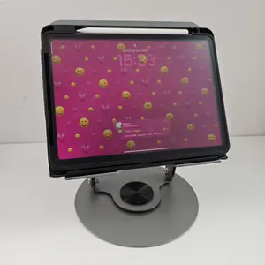 Carbon Steel Laptop Stand with Cooling Function | 360° Rotating, Fits Up to 15.6" Laptops, Heavy-Duty Ergonomic Riser for Desk