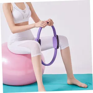 Yoga and Pilates Ring, Magic Ring for Yoga and Body Sculpting, Yoga Ring/Pilates Ring, Resistance Training Ring for Upper and Lower Body Strengthening for Middle-Aged and Elderly Adults, Home Fitness Equipment for Toning Arms, Legs, and Core Muscles