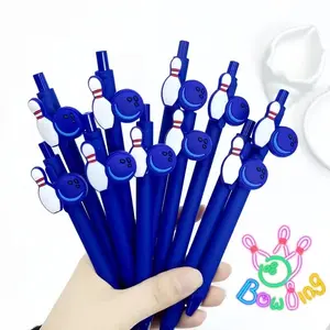 7pcs/12pcs Bowling Ball Series Pen Set, School Office Supplies, Random Style, Perfect Gift, Ideal for Students and Professionals