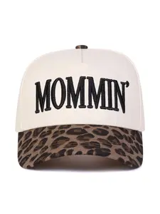 Lavender Adjustable Cowboy Hat for Fashionable Moms, Hats for Women, Comfortable Fit for Outdoor Activities, All-Seasons Casual Style Adjustable Leopard Print Baseball Cap Mommin gift