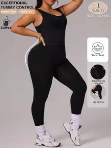 2026 New Plus Size Women's Everyday Fitted Shaping Shapewear Bodysuit, Adjustable Waist Closure, Comfortable Abdomen Support, Breathable Skin-Friendly Design