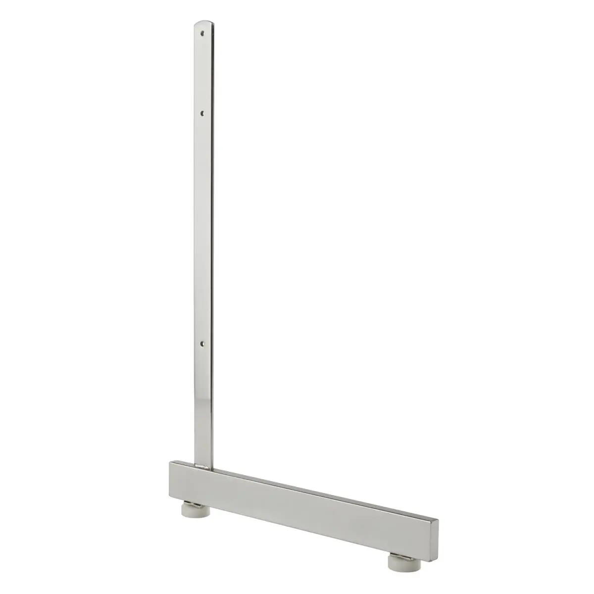Econoco GL512-C L-Shaped Leg for Grid Panel - Chrome, Ideal for 1-Sided Retail Display Home Organizer Storage Rack, One-Sided Display