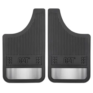 Cat® Heavy Duty Splash Guards Pro Mud Flaps - Ultra Tough Rally Race Fender Flares with Dirt/Slush Protection with Night Reflectors - Easy Installation (2 Pcs for Front/Rear Tires)