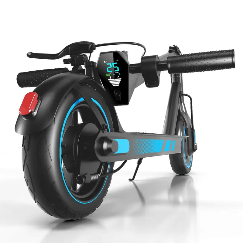 V10 Electric Scooter 500W Motor for Adult with 10" Vacuum Big Tire, Max Speed 28MPH, Foldable & Portable EScooter for Commuting, Electric Kick Scooter with APP Control 36V 10.5AH Battery long Range Commuter Electric Scooter dual brake