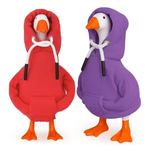 Goose Costume Set with Hooded Sweater, Cute Hoodie and Feet, Soft Filled Animal, Perfect for Theme Parties and Daily Wear (Sportswear Set)