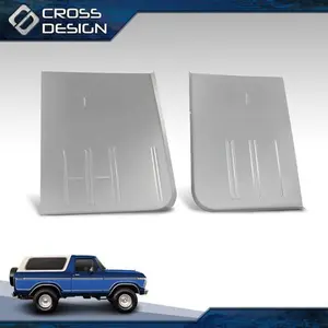 CROSSDESIGN Pair Steel Front Floor Pan Fit For Ford F100 F150 F250 F350 & Bronco 1967-1979
