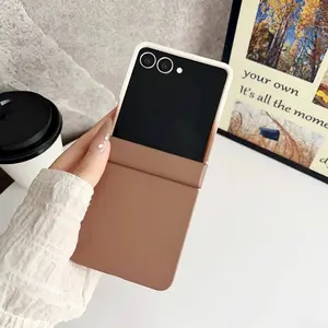 Gradient Colorful Hard Plastic Phone Case for Samsung Galaxy Z Flip 7 6 5 4 3 Flip7 FE Flip 6 Hinge Protection Cover