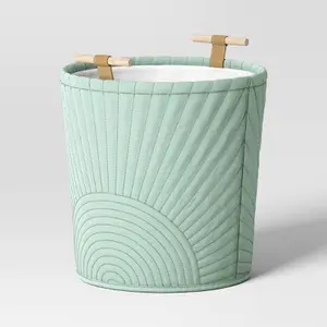 Floor Quilted Storage Basket Teal Green - Pillowfort