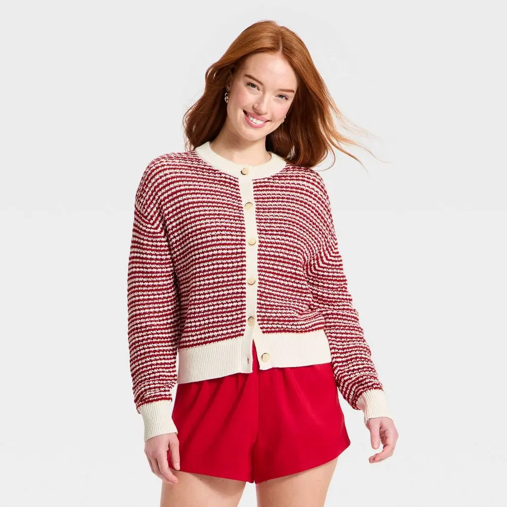 Women's Valentine's Day Cardigan Sweater - Universal