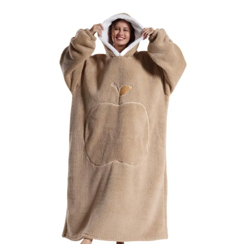 Coffee colored apple lazy blanket