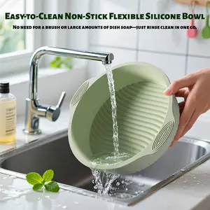 1PC 10 Inch Round Silicone Baking Pan Multipurpose Non Stick Cake Mold for Bread Pizza Muffins Cupcakes Easy Release Heat Resistant Oven Microwave Dishwasher Safe Ideal Baking Tool for Home Bakers and Family