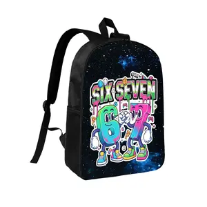 SIX SEVEN,Classic Mini Backpack, Durable, Water-Resistant Backpack with Adjustable Shoulder Straps, Black，Student backpack