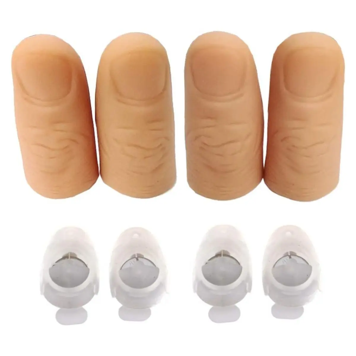 Finger Lights Magic Trick – 4PCS Thumb LED Finger Lamp Prank Toy for Halloween, Parties & Fun