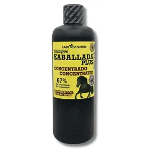 Caballada Plus Horsetail Shampoo – Cola de Caballo Plus Extra Aceleración – 32.12 fl oz (950 ml) – Sodium-Free – 67% More Concentrated – With Rosemary & Jojoba – 100% Cosmetic – Sin Sal