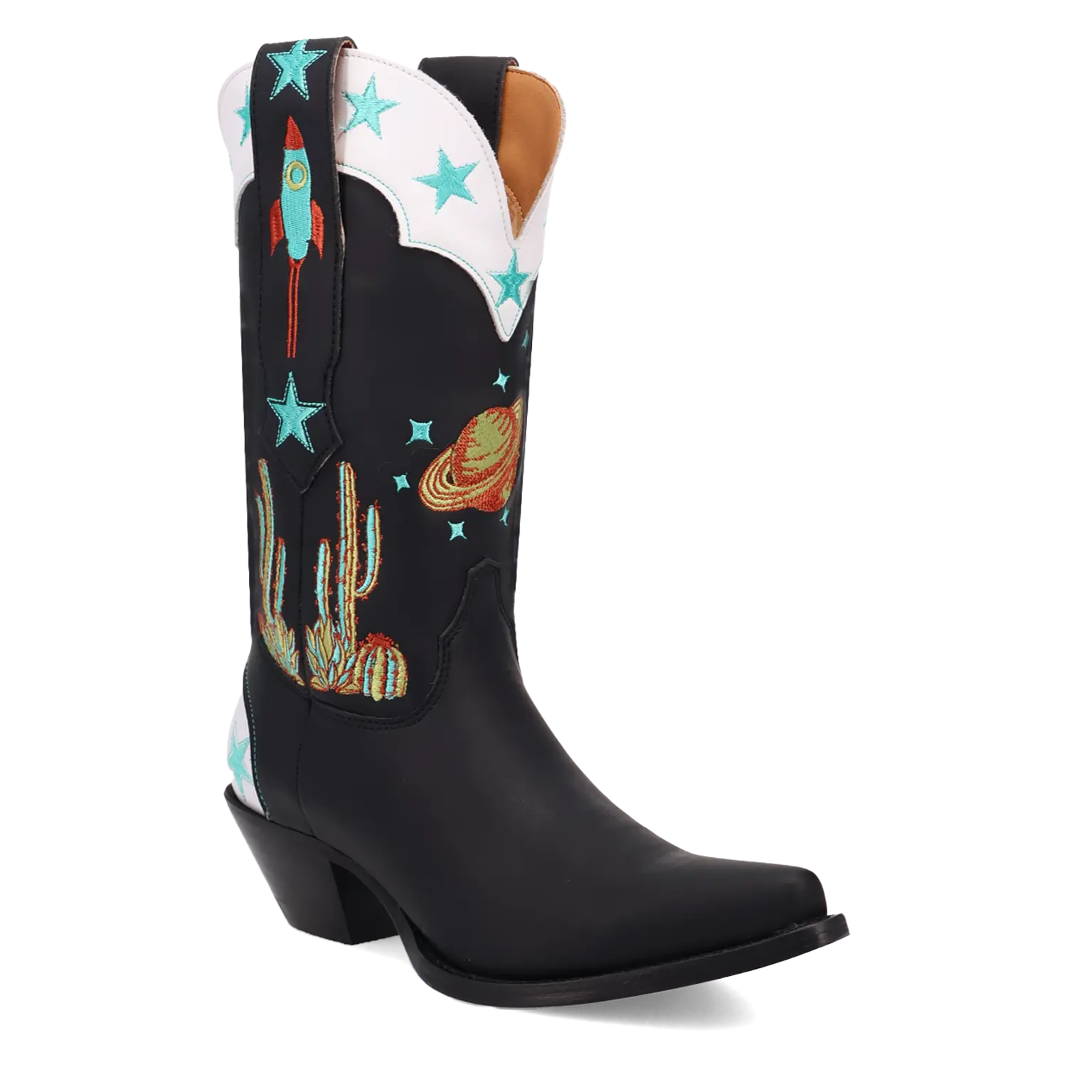 Dingo Ladies Space Cowgirl Black Leather Western Boot DI2396-BK