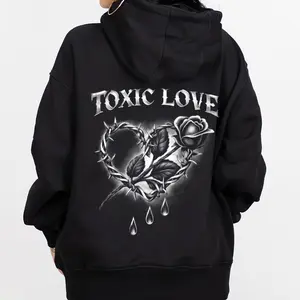 Dark Love, Toxic Love Chicano Chicana - Sad Girls, Womenswear, Menswear, Unisex Hoodie T-Shirt Sweatshirt, Digital Style Printed Soft Outdoor, Fashion, Styles
