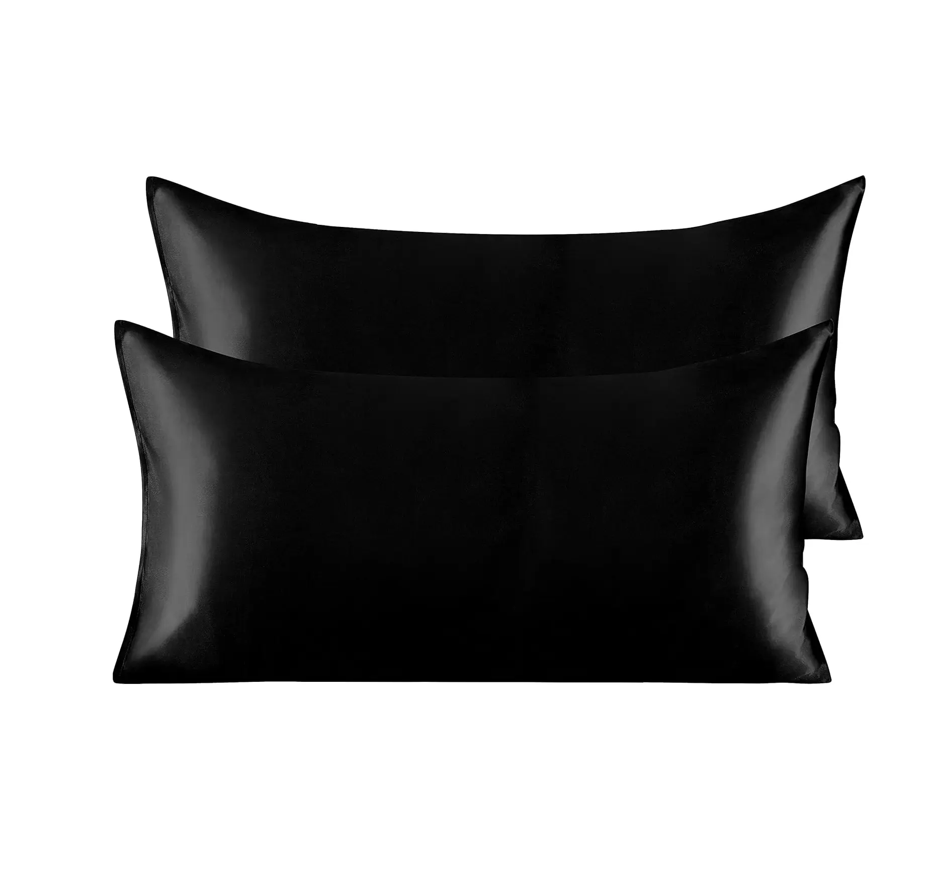 2-Pack Satin Silk Pillowcases for Hair & Skin – Silky Soft with Envelope Closure – Cooling, Luxurious & Gentle on Skin – Unisex Gift for Women & Men