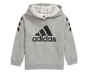 Adidas Block Fleece Hooded Boys Active Hoodies