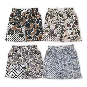 Hunting Camo Shorts Boys Clothes Camo Pattern Ideal for Outdoor Activities Boys' Clothing