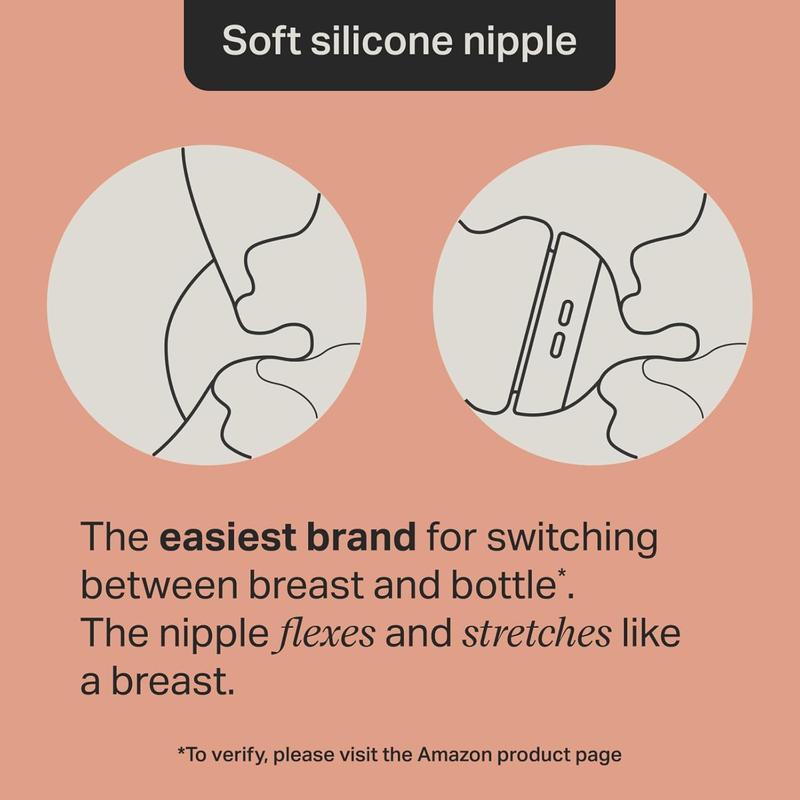 Natural Start Anti-Colic 9 oz BPA Free Baby Bottles, 0+ Months, Slow Flow Breast-Like Nipple, Self Sterilizing, Designed for Seamless Transition Between Bottle & Breast, Fiesta,Pack of 6