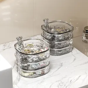 Jewelry box - Ear ring jewelry storage box - Desktop earrings - Ring - Necklace - Earrings storage - Dressing table accessory storage rack