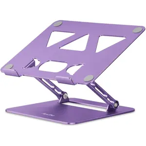 Adjustable Laptop Stand for Desk,Portable Laptop Stand Holder and Riser,Foldable  Notebook Computer Stands for MacBook Air Pro     Chromebook, 10-15.6 inch, Purple