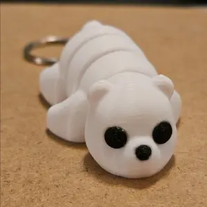 Baby Polar bear keychain