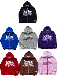 Y2K Retro Star And Letter Printed Zipper Hoodies，Spring Autumn Harajuku Y2K Women And Men Fashion Hip Hop Long Sleeve Hooded ，Avant-Garde - Street Casual Spring/Fall Loose Zipper Pocket Patched，Autumn and Winter Gothic Coat