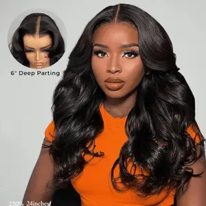 [Live Flashsale] ISEE M-Cap Face-Framing Layered Cut 180% Density Body Wave 9x6 Wear Go Glueless Wig With Curtain Bangs Pre Bleached Mini Knots Pre-Cut HD Lace Wig Vacation Hair #SpringStatements