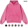 Holafish Casual Oversized Hoodies Acid Wash Pullover Unisex Women Fall Acid Wash Plain Preppy Hoodie Streetwear Vintage Hooded Sweatshirt, Christmas Gift Kangaroo Classic summervibes