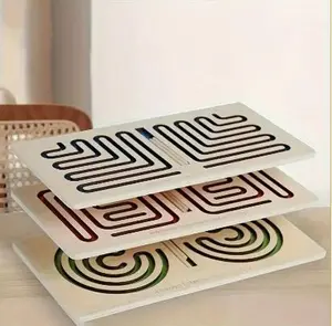 Wooden Maze Puzzle Set - Interhemispheric Brain Training Toys with Multiple Maze Designs, Handheld Maze Games for Cognitive Development, Concentration Enhancement & Brain Teaser Fun for Preschoolers