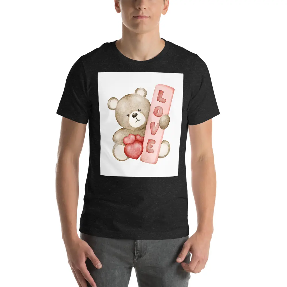 valentine's day teddy bear Unisex t-shirt