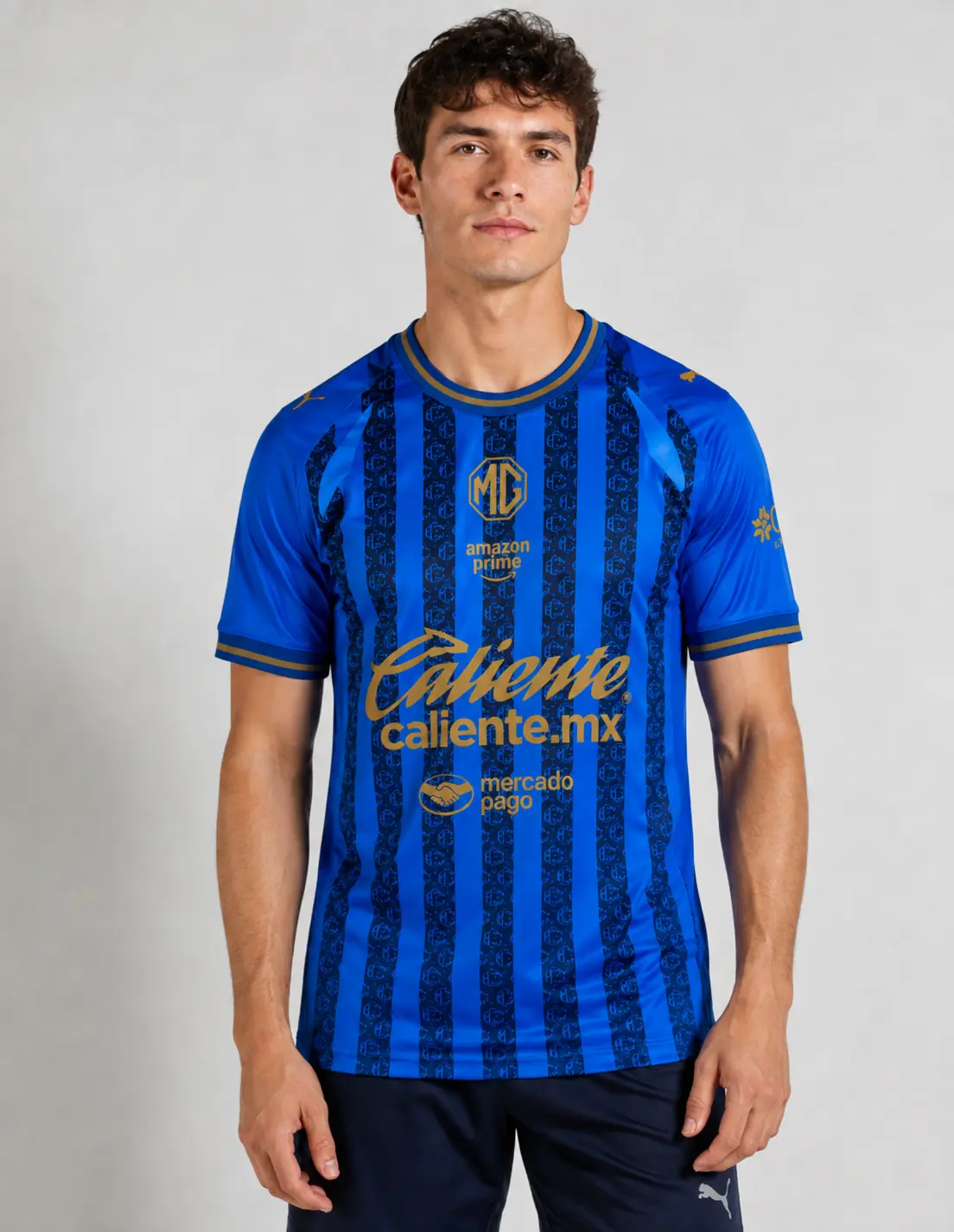 Chivas Caliente Blue Gold Soccer Jersey