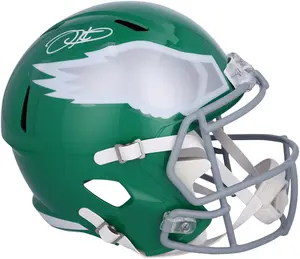 Jalen Hurts Philadelphia Eagles Autographed Kelly Green Speed Replica Helmet - Fanatics Authentic Certified