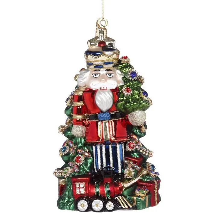 Mark Roberts Jeweled Nutcracker Ornament - 8" Tall