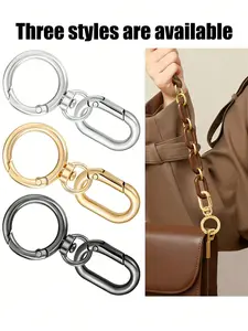 Metal Swivel Lobster Clasp DIY Hardware Kit, 360° Rotating Spring Snap Hooks & Oval Spring Clips Set, Heavy Duty Rust-Resistant Alloy Keychain Clip Connectors for Lanyards, Key Rings, Bag Straps & Craft Accessories