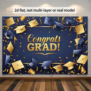 1pc, Congratulations Grad! Suitable for h Decoration in Living Rooms, Bedrooms, and Offices, as Well as Home Decoration, Room Decoration, and Party Decoration