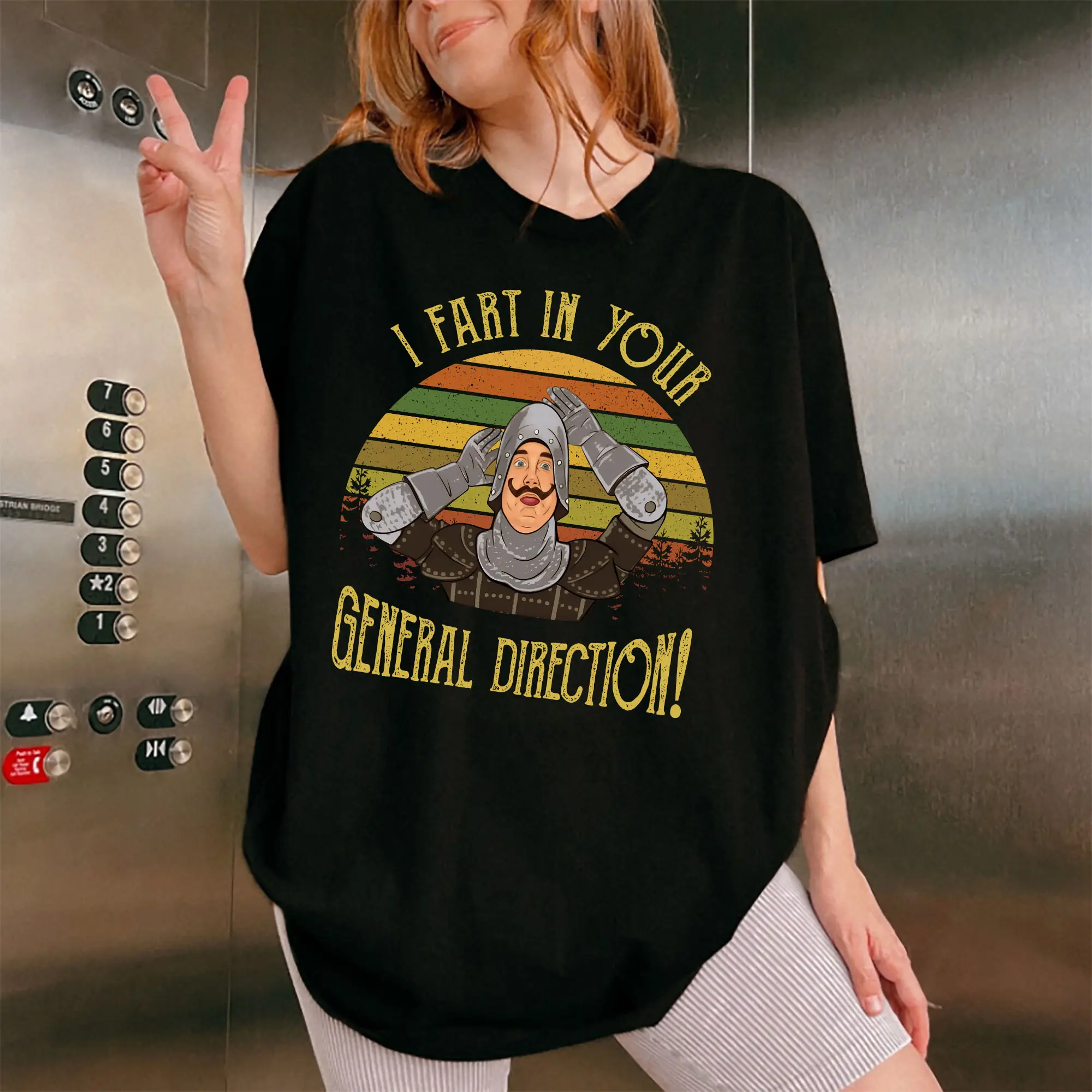 I Fart In Your General Direction Vintage Retro Unisex T-Shirt, M0nty Pyth0n Movie Tee, Unisex, Sweatshirt, Hoodie