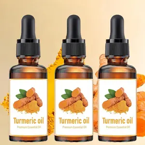 3PCS Natural Turmeric Facial Oil 30ml Moisturizing Body Oils Skin Cosmetic Care Daily Skincare SetKit for All Skin Types  for Women & Men